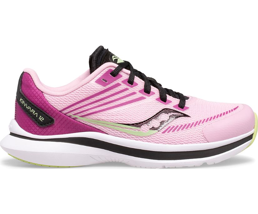 Kids\' Saucony Kinvara 12 Sneakers Pink / Purple | Singapore 884MQZA